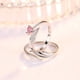 thumbnail image 4 of GOOHOCHY 1 par de pareja anillo anillo diseño anillo abierto anillos dedo fingeres de moda joyería, 4 of 8