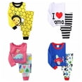 thumbnail image 2 of Conjuntos de pijamas para bebés, ropa de dormir de 2T-7T con animales para niños y niñas, ropa de dormir de Navidad para el hogar, pijama de I Love Mom Dad H127, 2 of 2