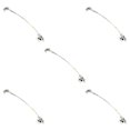 thumbnail image 2 of Eigraketly 10 Uds. Cable de línea de pesca líderes conector de pesca giratorio con caja de aparejos de pesca de acero inoxidable a presión Type5 NO5, 2 of 6
