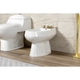 thumbnail image 2 of Kingston Brass KB327PX Victorian Three-Handle Bidet Faucet with Brass Pop-Up, Brushed Brass, 2 of 6