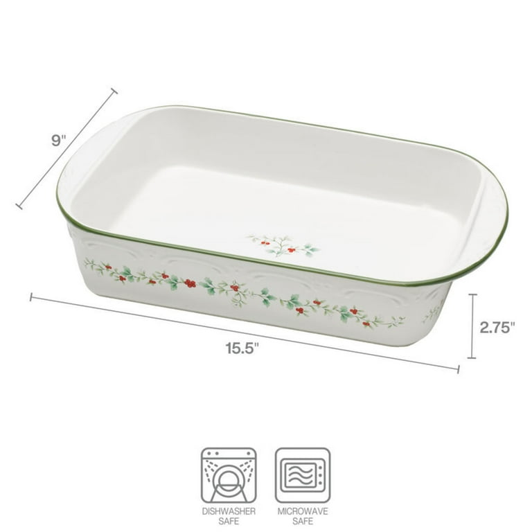 Pfaltzgraff Winterberry Stoneware Rectangular Casserole Baker