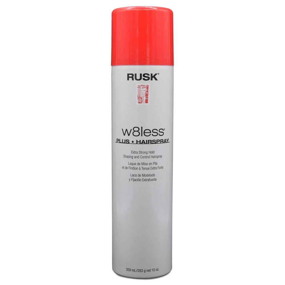 Rusk Rusk W8Less Plus Extra Strong Hairspray 10 oz