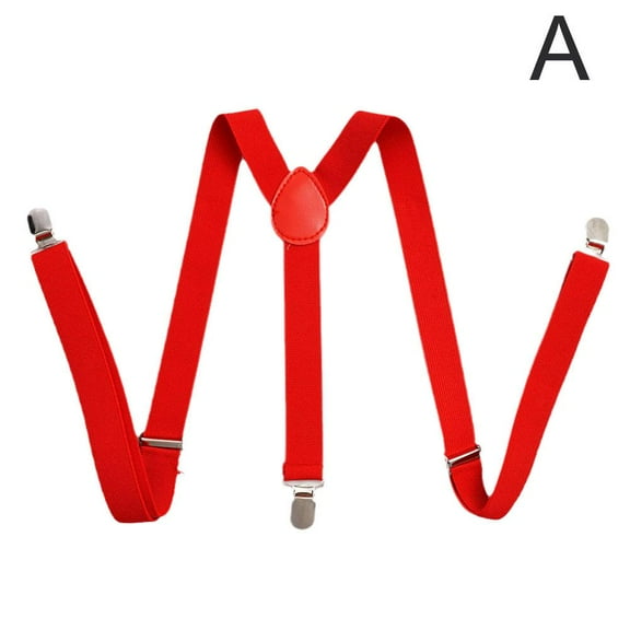 Suspenders Men Color Polyester Elastic Adult Pant Y-Shape Brace With Suspenders 3 Clips C0D0 Busin Men Husband Braces Belt