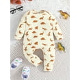 thumbnail image 5 of Bagilaanoe 2 Packs Newborn Baby Boys One-pieces Print Long Sleeve Jumpsuits 3M 6M 9M 12M 18M Infant Romper Casual Clothing, 5 of 8