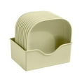 thumbnail image 1 of MVRLSH Clearance! Square Bowl Wheat Pasta Bowl Lightweight Bowl Snack Soup Dessert Rice Plate Plate With Base 10PC, 1 of 8
