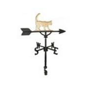 Montague Metal Products WV-281-GB 200 Series 32 In. Gold Cat Weathervane