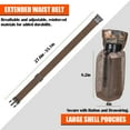thumbnail image 5 of IC ICLOVER Multi-Pocket Dove Hunting Belt, Adjustable Dove Belts with Game Pouch Shell Bags Bottle Carrier, 5 of 8