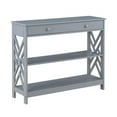 thumbnail image 2 of Convenience Concepts Titan One-Drawer Console Table with Shelves in Gray Wood, 2 of 7