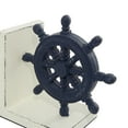thumbnail image 5 of DecMode 6" Anchor Ship Wheel Blue Metal Bookends (Set of 2), 5 of 14