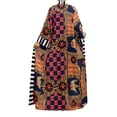 thumbnail image 2 of 2Chique Boutique Women's Ankara Print Long Kimono Duster Robe Coat Cover Up Kaftan, 2 of 3