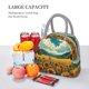 thumbnail image 5 of Balery Field Style Bicycle Young Sunflower Bolsa de Almuerzo para Mujeres, Caja de Almuerzo, Bolsa de Almuerzo Pequeña Impermeable, Tote de Almuerzo Reutilizable con Gran Capacidad, 5 of 6
