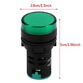 thumbnail image 3 of Noref 10Pcs  AC/DC 24V 22mm Thread LED Electronic Indicator Signal Light, Electronic Indicator Signal Light,Signal Light, 3 of 7