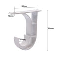 thumbnail image 2 of Maoww Roman Rod Aluminium Alloy Holder Curtain Rod Accessories Universally Top Mounting Side-install Thicken Rod Bracket, 2 of 9