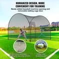 thumbnail image 4 of VEVOR Baseball Batting Cage, Softball and Baseball Batting Cage Net and Frame, Practice Portable Cage Net with Carry Bag, Heavy Duty Enclosed Pitching Cage, 4 of 7