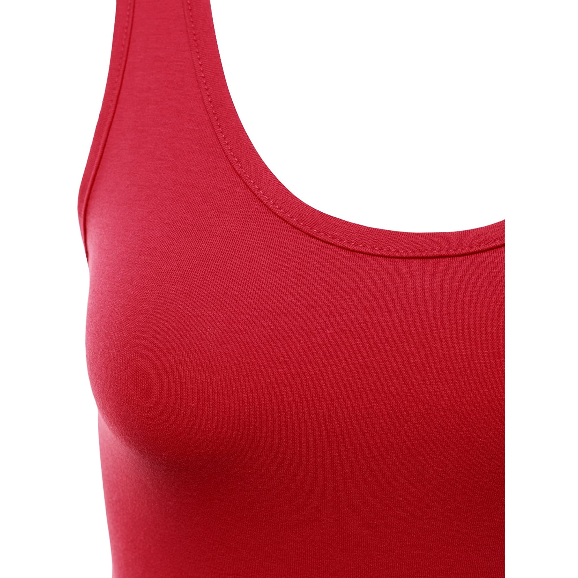 JJ Perfection Womens Scoop Neck Slim Fit Sleeveless Stretchy Tank Midi Dress  | Walmart Canada