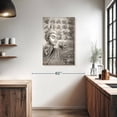 thumbnail image 3 of Elephant Stock Intellectual Buddha Wall Art - Vertical Canvas Wall Art - Living Room Wall Decor - Religion And Spirituality Canvas - Gray And Decor - 24" x 36", 3 of 8