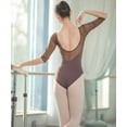 thumbnail image 5 of Ladies Mesh One Piece Workout Performance Dance Bodysuits Leotards Dancewear, 5 of 5