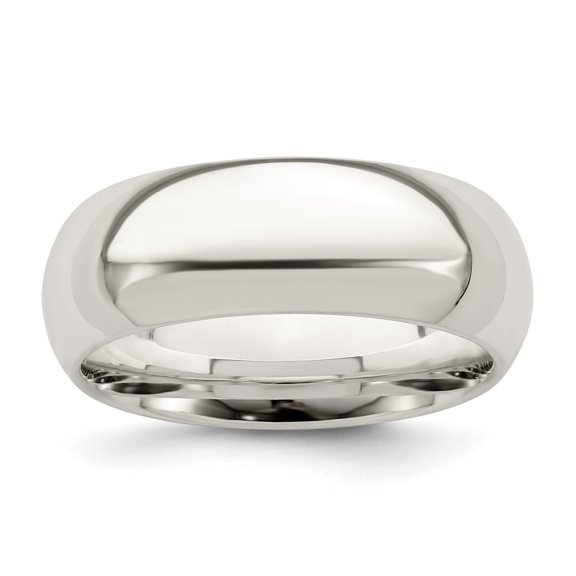 925 Sterling Silver 7mm Comfort Fit Band Ring Size 13.5