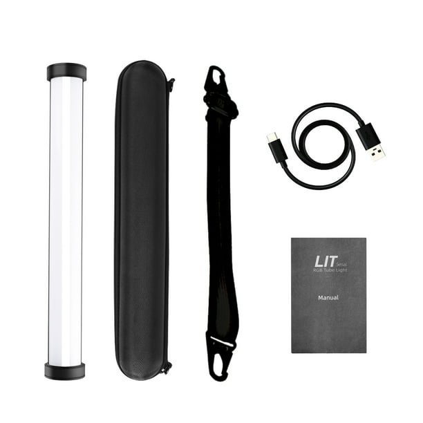 Seitruly Varita de luz LED para video, barra RGB, foto colorida, barra LED para video, luz de relleno LED magnética de mano, 3200K-6000K, 7800mAh Electrónica