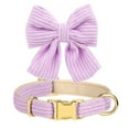 thumbnail image 4 of Didog Cute Bow Tie Velvet Dog Collar and Walking Lead Adjustable for Small Large Dogs, 4 of 8