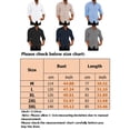 thumbnail image 2 of CVLIFE Hauts pour Hommes Col Rabattu T-shirt Col à Revers T-shirt Coupe Régulière Manche Longue Tee Plage Automne Chemises Abricot 3TG, 2 of 7