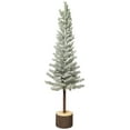 thumbnail image 2 of Northlight Slim Flocked Norfolk Pine Artificial Christmas Tree - 4.5’ - Unlit, 2 of 9