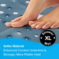 thumbnail image 5 of SlipX Solutions 27 x 27 Extra Large Square Shower Mat in Translucent Dusty Blue, 5 of 8