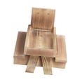 thumbnail image 2 of Comedero para ardillas, mesa de madera para pájaros, con tuercas colgantes, ventana para pájaros, comedero para jardín, Patios, loros al aire libre Marrón, 2 of 10