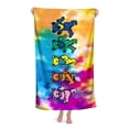 thumbnail image 3 of Osos Bailarines Toalla de playa de secado rápido con diseño temático, regalo para mujeres y niñas, ideal para cumpleaños, fans, amantes de la música, uso en la playa o al aire libre, 78 × 150 cm, 3 of 6