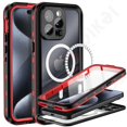 thumbnail image 1 of IP68 Waterproof Magnetic Case For iPhone 15 14 Pro Max Pro iPhone 13 Pro Max Protector Full Body Protective Dustproof Phone Case, 1 of 7