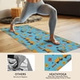 thumbnail image 4 of Construction Vehicles Barriers Light Blue Pattern Hot Yoga Mat Towel Non Slip for Hot Yoga - Quick-Drying Yoga Mat Cover with 4 Corner Pockets with Travel Bag - Hot Yoga Towel Non Slip 74"x26", 4 of 6