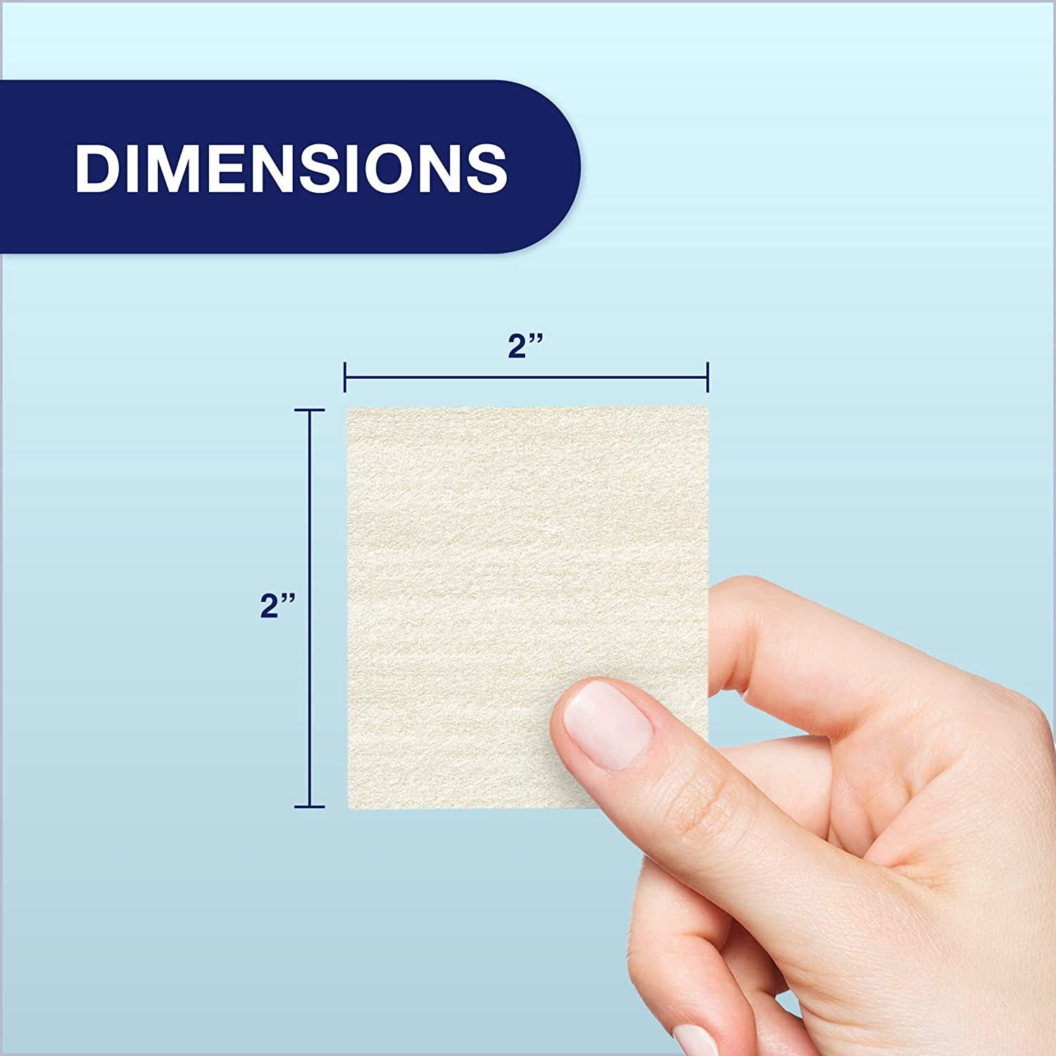 MedVance Collagen Dressing Pads, Box of 5 dressings (2"x2")