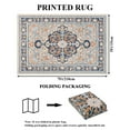 thumbnail image 3 of Findosom 5'x7' Vintage Area Rug for Living Room, Machine Washable Rugs Non Slip Distressed Indoor Rug,Large Retro Area Rug Floor Carpet for Bedroom Dining Room Entryway Office Decor,Blue, 3 of 8