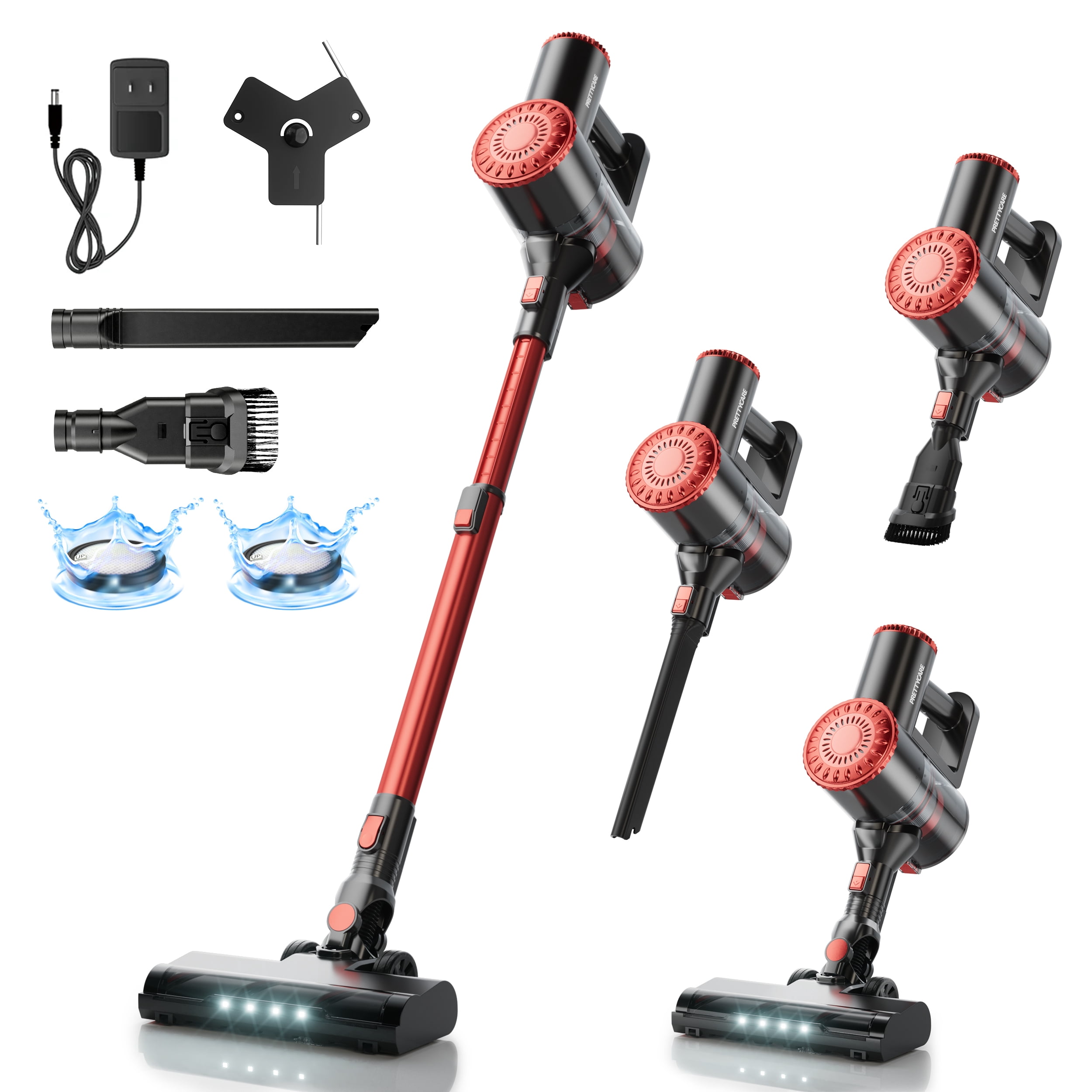 ANSFIL Cordless Vacuum Cleaner 40KPA/55min/2600mAh Lightweight Stick Vacuum for Home Pet Hair Carpet Hard Floor
