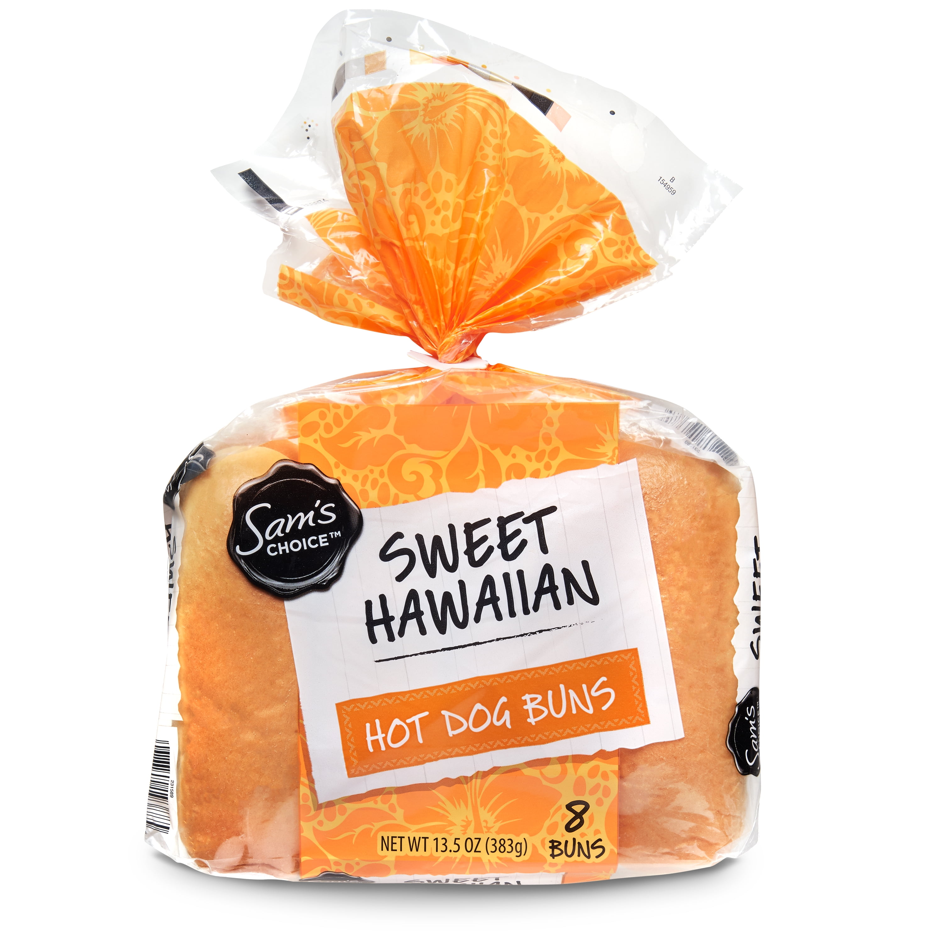Sam's Choice Sweet Hawaiian Hot Dog Buns, 13.5 oz, 8 Count