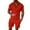 Red, variant on HDGB Mens Polo Shirt and Shorts Sets Short Sleeve Outfits 2 Piece Fashion Summer Tracksuits Casual Beachwear Breathable Zipper Polo and Pants Set