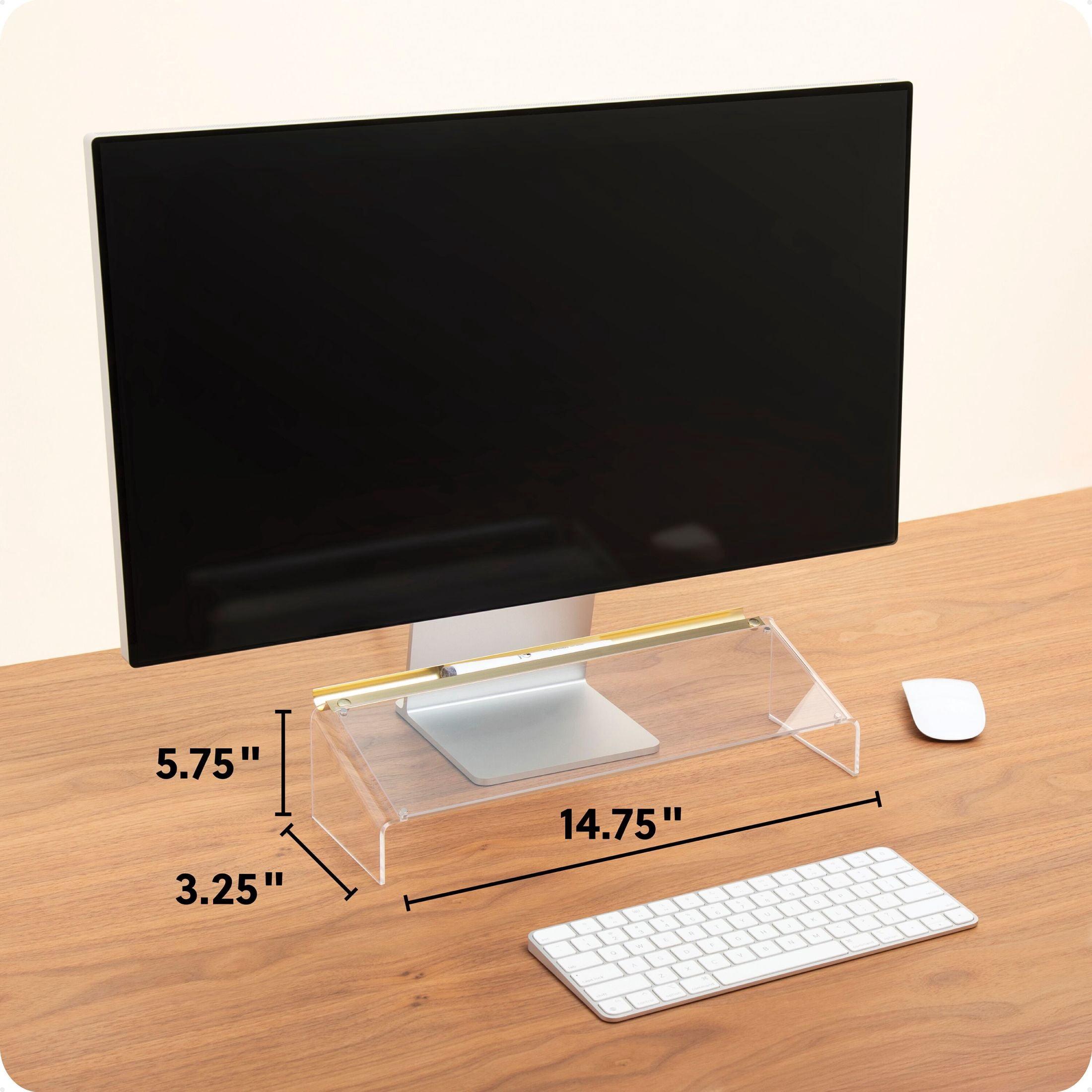 U Brands Acrylic Dry Erase Keyboard Valet, 3.54 x 14.75 x 5.9 in, Freestanding