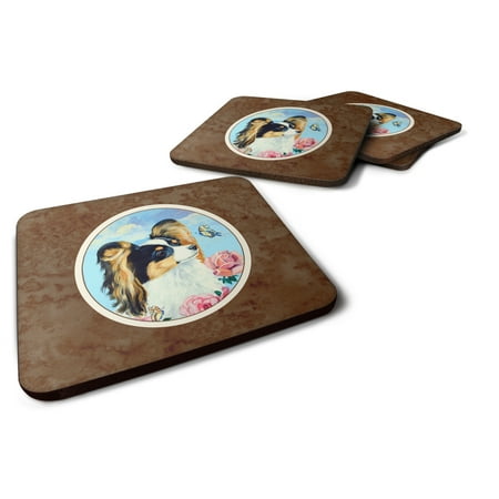 

Carolines Treasures 7242FC Papillon Foam Coaster Set of 4 3 1/2 x 3 1/2 multicolor