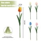 thumbnail image 4 of 10 Uds. De tulipán corto de PU, decoración creativa, flor artificial, planta verde artificial, 4 of 5