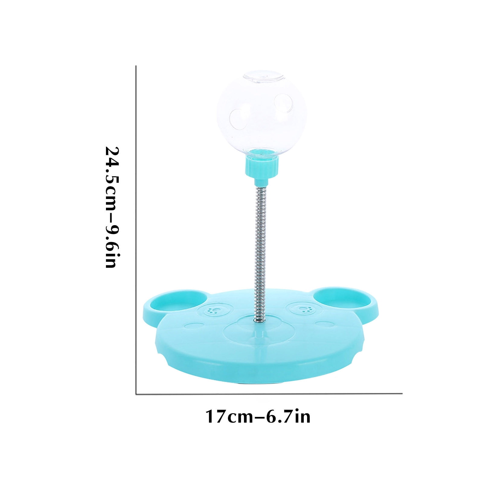 لعبة تفاعلية للحيوانات الأليفة، كرة تغذية بطيئة، تصميم مزدوج الحركة، مصنوعة من بلاستيك متين، للكلاب والقطط، تحفز اللعب، تعمل بهدوء، أداة تدريب، مناسبة للسفر أو غرفة النوم Hzhnb