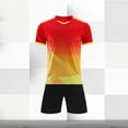 thumbnail image 6 of WRKEKC Boys Athletic Sets Geometric Print Quick Dry Short Sleeve Sport Top and Shorts Set for 4-12 Years, 6 of 7