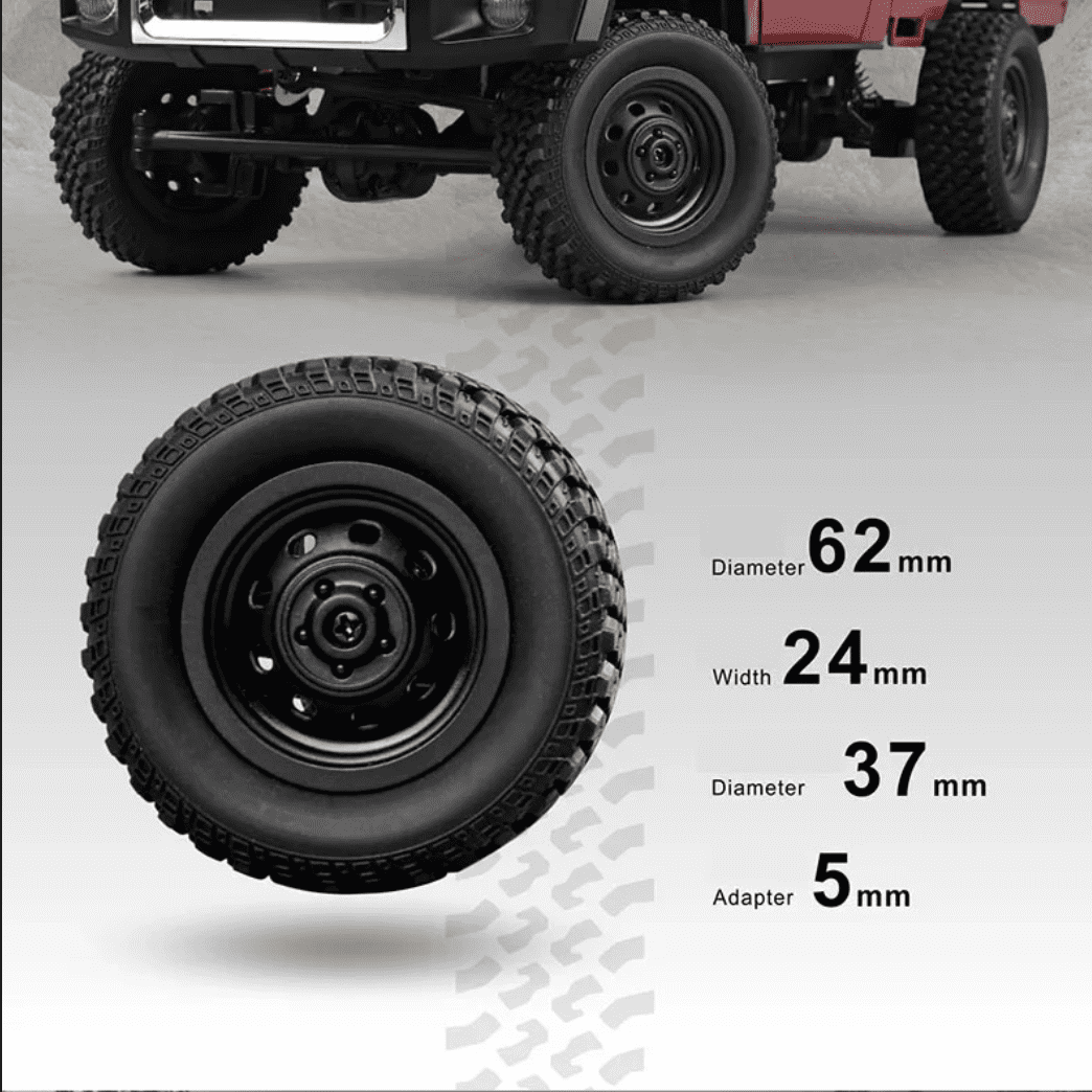 Mangniu MN82 1:12 RC Rock Crawler, Full - Scale 4WD Pickup, 2.4G Remote, Off - Road Climbing Toy”