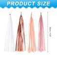 thumbnail image 2 of Uxcell Tassel Garland Banner Tissue Paper Tassels Party Decorations DIY Kits for Wedding Birthday White/Coral/Rose Gold/Light Pink, 2 of 6