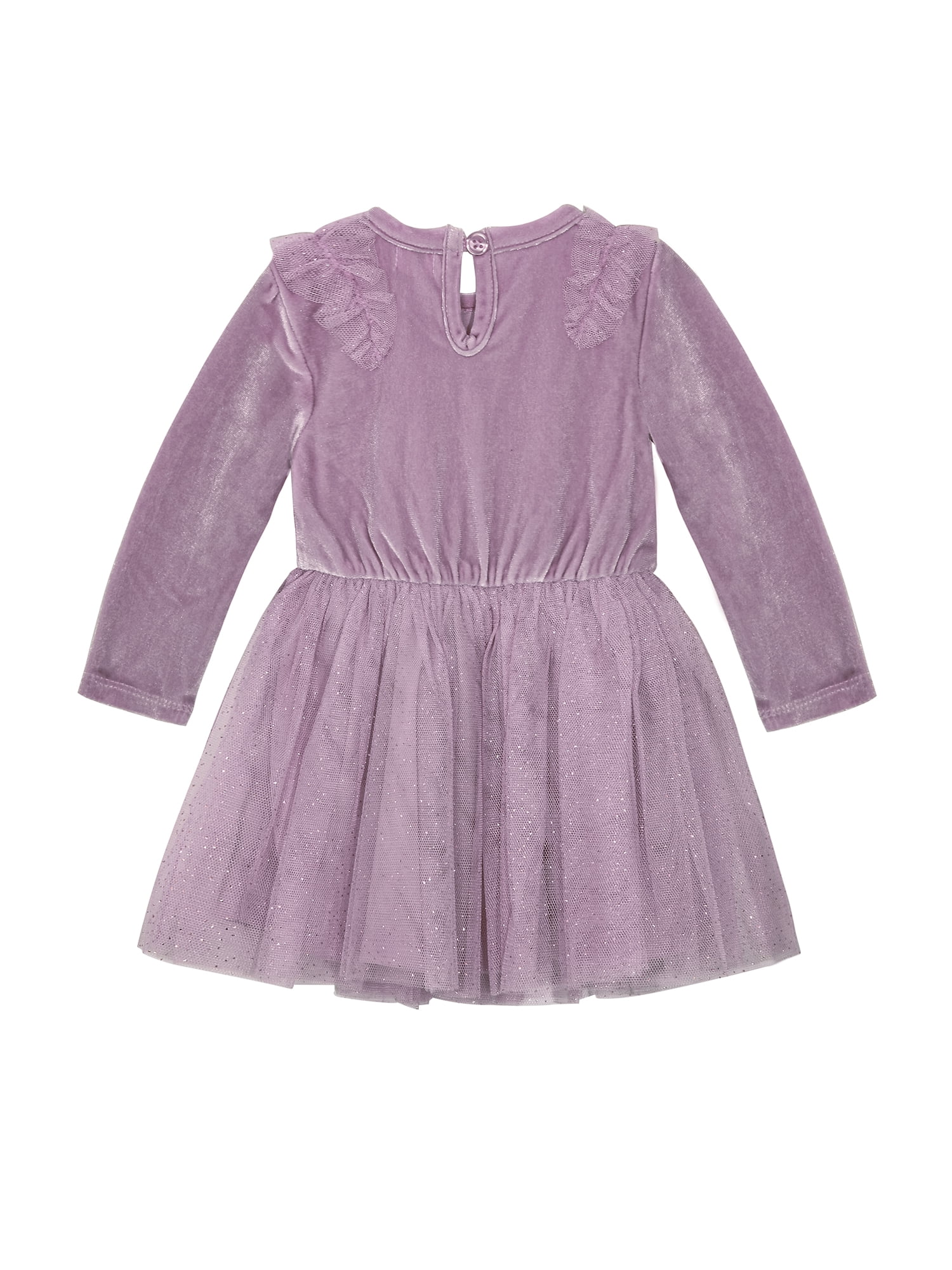 Wonderluxe Baby Girls' Long Sleeve Velvet Dress, 3-Piece Set, Sizes 0-3M-24M