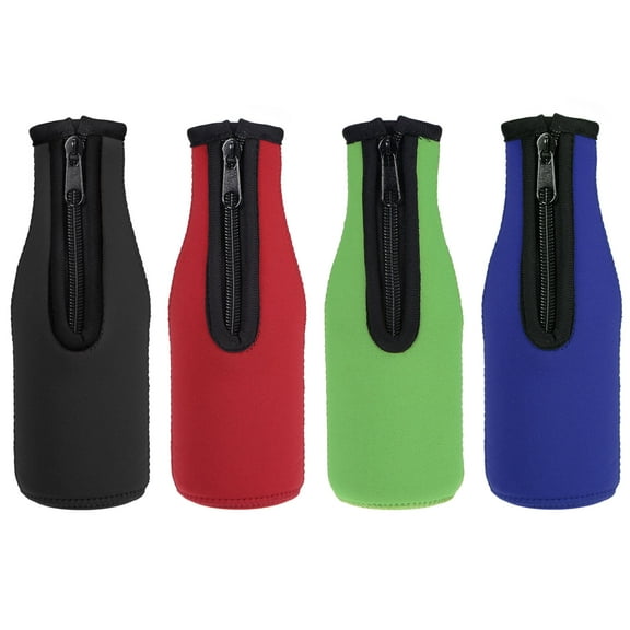 Uxcell 330ml to 350ml Neoprene Cooler Insulator Covers Beer Bottle Sleeves 4 Color