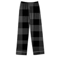 thumbnail image 5 of VBTAPA Christmas Pajama Set for Women Plaid Printed Long Sleeve Button Down Shirt and Wide Leg Long Pants Matching Lounge Sets Soft Sleepwear Loungewear Gray XL, 5 of 5