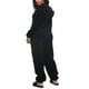 thumbnail image 3 of Pijama de mujer Mono con capucha de una pieza con cremallera Pijama de felpa(Negro-XL) Nituyy Pijama-GL715-FF62182A4, 3 of 3