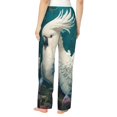 thumbnail image 3 of Daiia Tropical Parrot Floral Artwork Women's Sleep Pant with Pockets and Drawstring,Pajama Pants-Large, 3 of 9