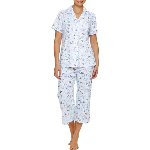 Secret Treasures Women's and Women's Plus Notch Collar Short Sleeve PJ