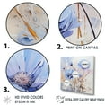 thumbnail image 3 of Designart "Winter Charm With Blue Cornflowers I" Cornflowers Floater Framed Wall Art Prints, 3 of 5